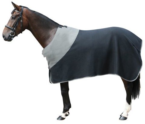 PFIFF koc polarowy, 135 cm, czarny/szary