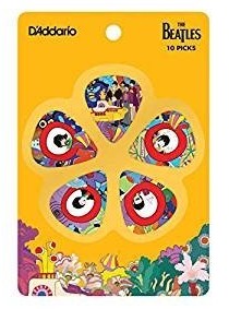 D'ADDARIO D'Addario 1CWH2-10B7 Beatles Yellow Submarine zestaw kostek Thin