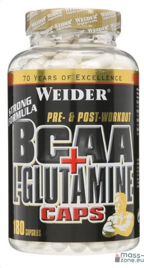 Weider BCAA+L-Glutamine 180 Kaps