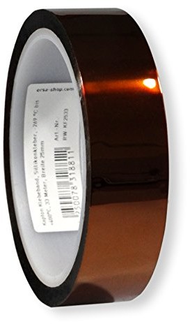 Scotle Kapton poliamid taśma klejąca gorąca taśma klejąca od-269 do 400 stopni Celsjusza, 25 MM X 33 m, RW kf2533