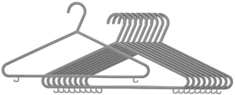 Premier Housewares Premier housewares 1900387 dorosłych z tworzywa sztucznego firmy wieszak na ubrania, szary 1900387