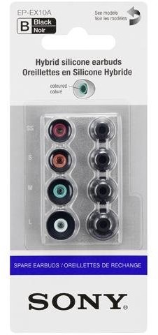 Sony Wkładki douszne Czarne EPEX10AB.AE