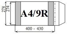 D&D Okładka książkowa regulowana A4/9R (25szt)
