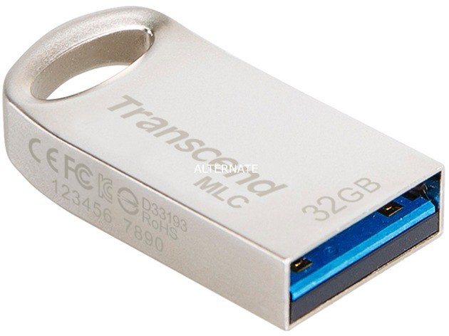Transcend JetFlash 720 pamięć USB 32 GB USB Typu-A 3.2 Gen 1 (3.1 Gen 1) Srebrny, Nośnik Pendrive USB