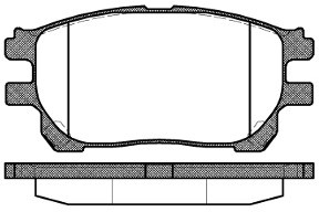 REMSA Zestaw klocków hamulcowych, hamulce tarczowe 1143.00