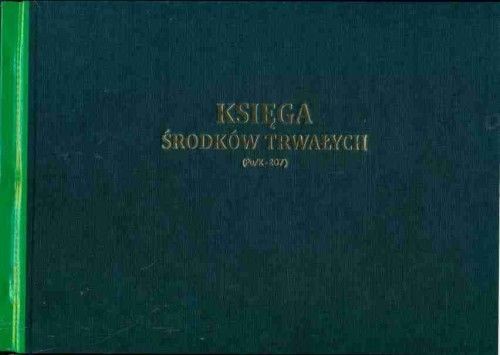Firma krajewski Księga środków trwałych A4, oprawa twarda [Pu/K-207] Pu/K-207