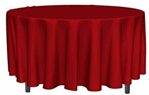 Soleil d'ocre Obrus z ochroną przed plamami okrągły 180 cm ALIX czerwony 14471