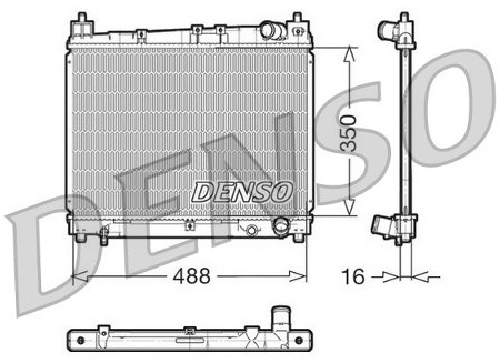 DENSO Chłodnica, układ chłodzenia silnika DRM50006