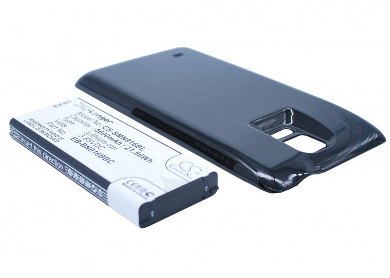 Zdjęcia - Bateria do telefonu CameronSino Samsung Galaxy Note 4 / EB-BN916BBC 5600mAh 21.56Wh Li-Ion 3.85V powiększo 