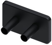 Schlosser EXCELLENT GREX.VO127.BL Volaro Maskujący 120x70mm Czarny