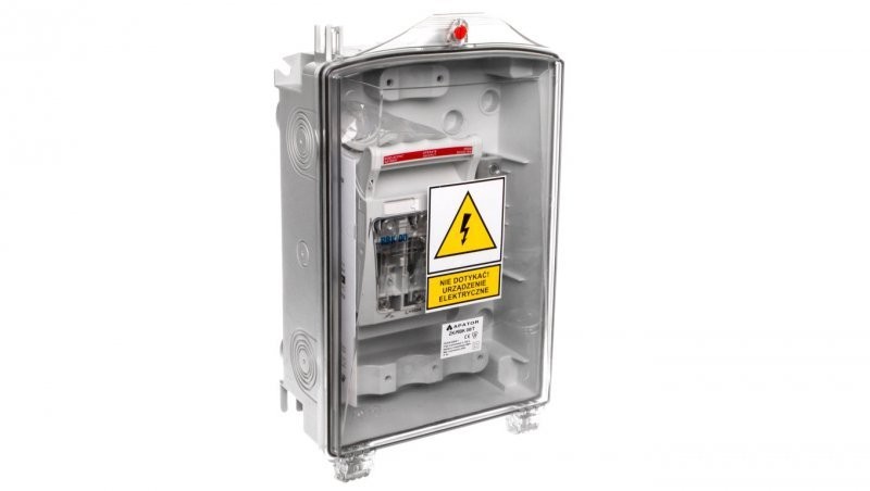 Apator Skrzynka przyłączeniowa ZK RBK 00/T /szyna PEN + V-zaciski/ pransparentna 63-811656-131 63-811656-131