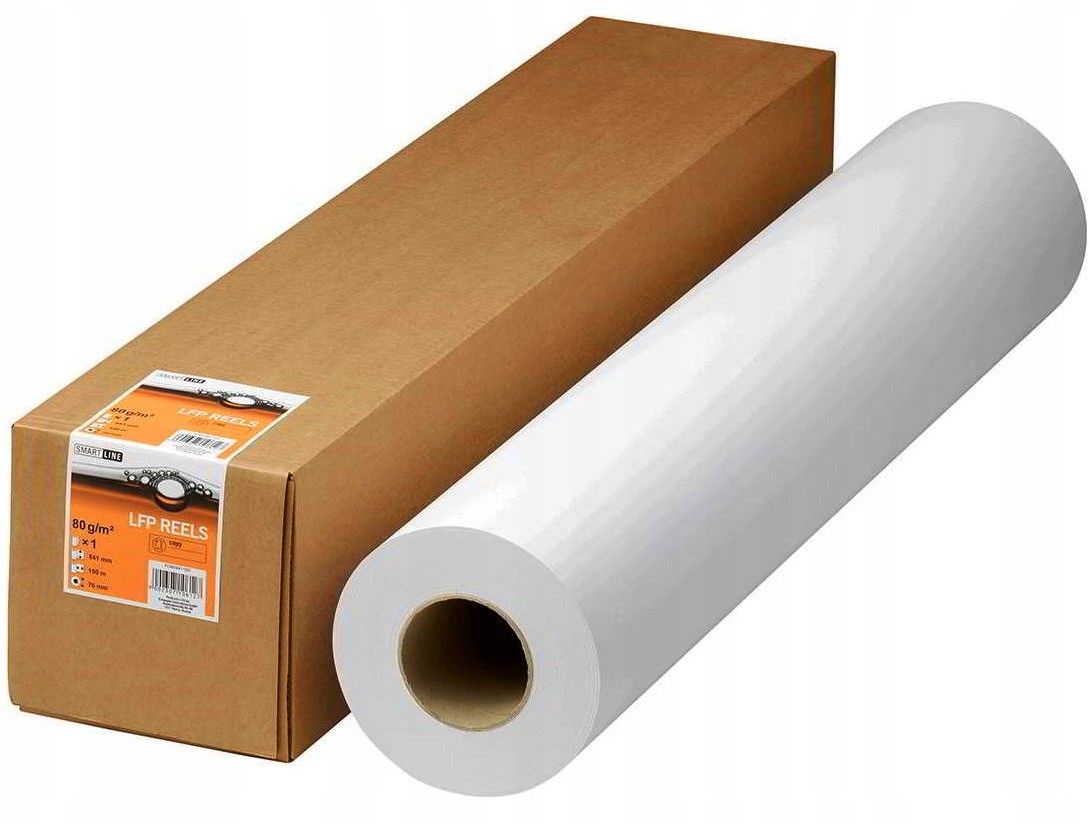 Papier W Roli do Plotera Ploterowy 297x50 m 80g