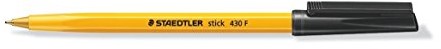 Staedtler staedler 430 °F9   430 Stick ball Pen Fine 0.3 MM Black 430 °F9  (PK10) 430 F-9