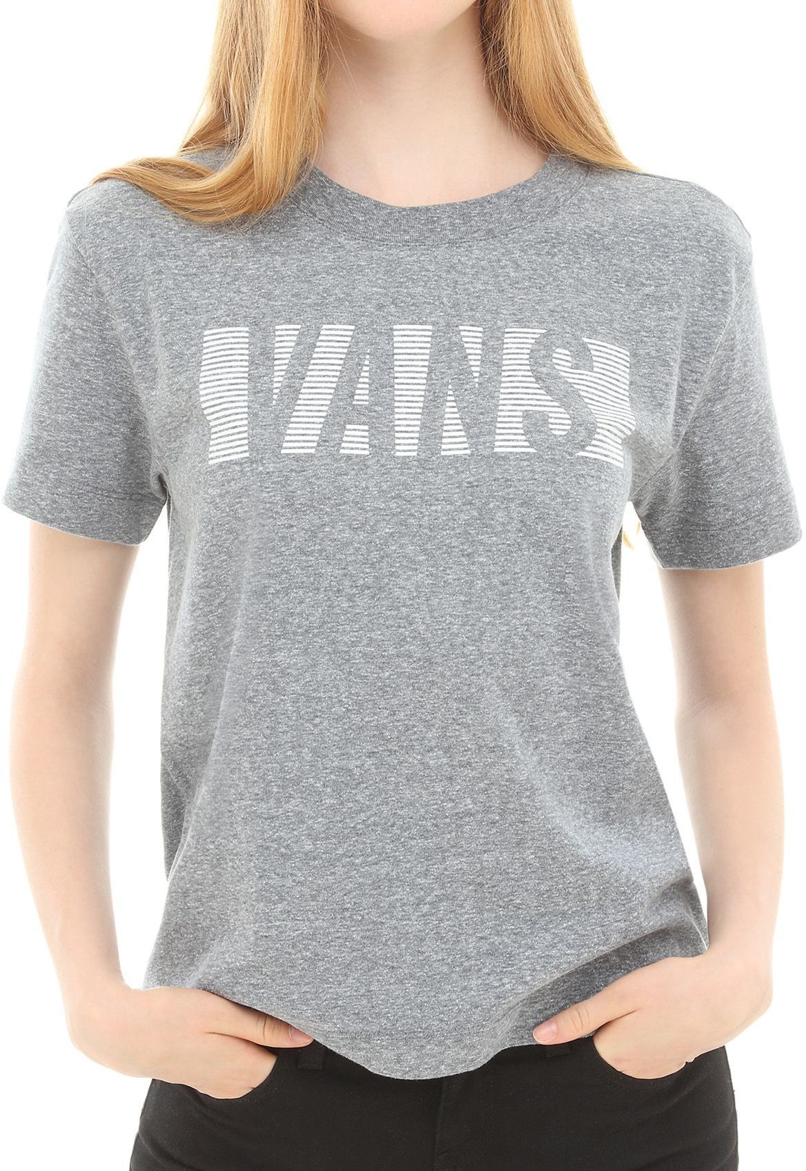 Vans t-shirt damski GLEAM BOXY Grey Heather