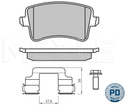 Wulf Gaertner Autoparts Zestaw klocków hamulcowych, hamulce tarczowe Wulf Gaertner Autoparts 025 246 0617-2/PD