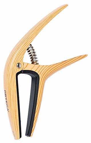 Ortega Guitars ORTEGA Twincapo 2 w 1 do płaskich i zaokrąglonych uchwytów - wzór klonu (TWCAPO-MAD) TWCAPO-MAD
