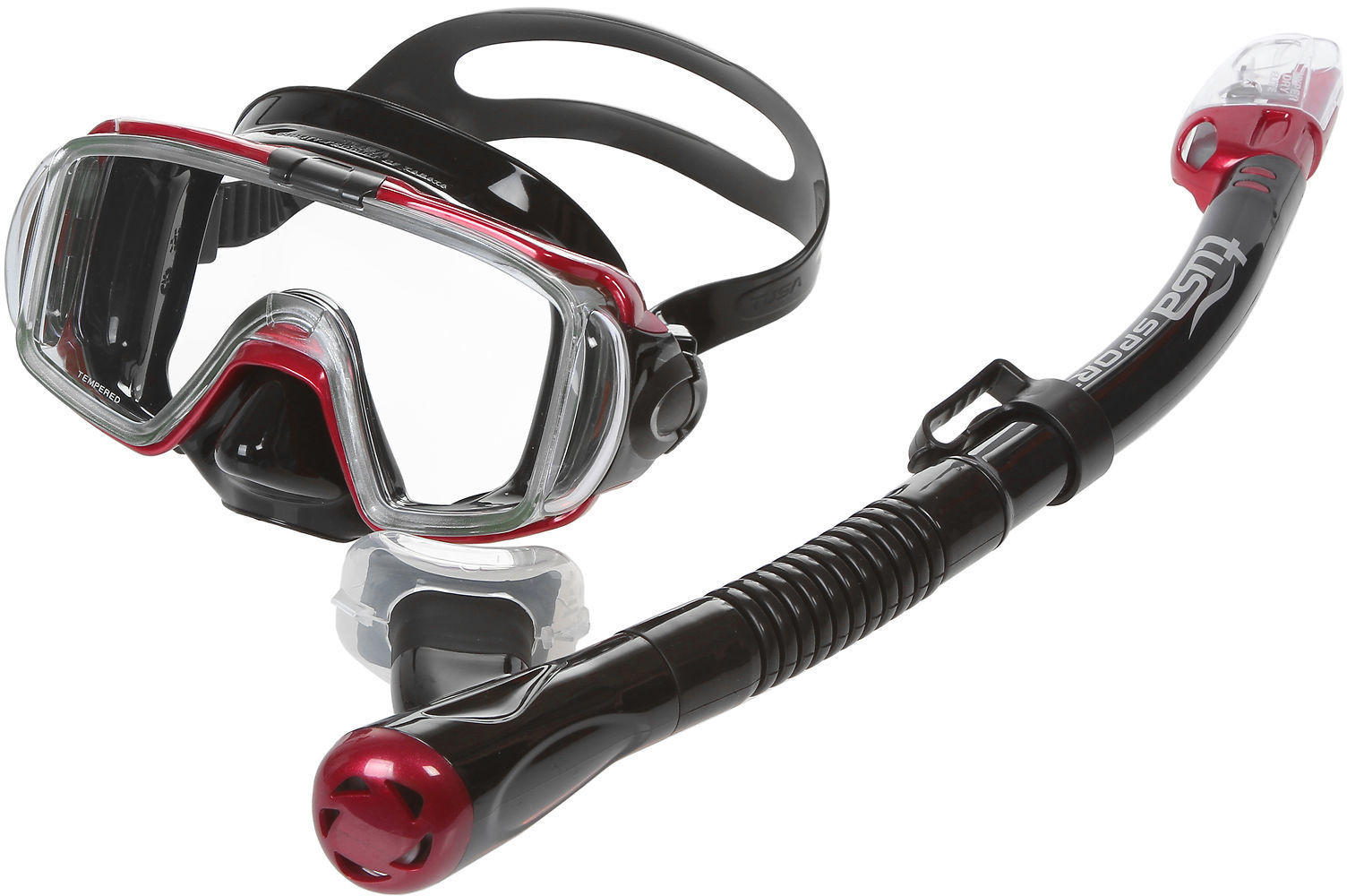 Tusa Zestaw Tusa Visio Tri-Ex Black Series UC-3125 maska + fajka) UC3125