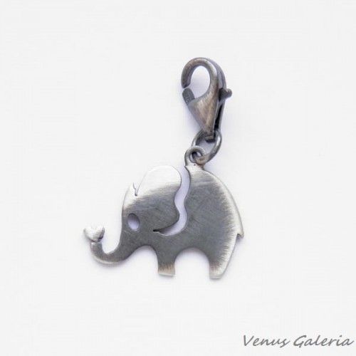 Charms - Mały słonik szary 2061