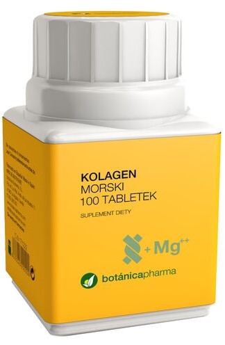 Botanicapharma Kolagen Morski z Magnezem - Stawy, kości, skóra, 100 tabletek