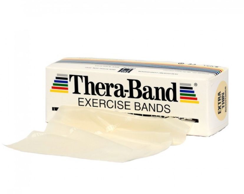 Thera-Band Bardzo słaba taśma rehabilitacyjna Thera Band o zwiększonej wytrzymałości (TB-beżowa) 0000002986