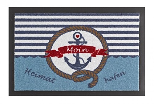 HANSE Home hanzeatyckiego Home 102522 mata na podłogę, poliamid, niebieska, 40 x 60 x 0,7 cm 102522