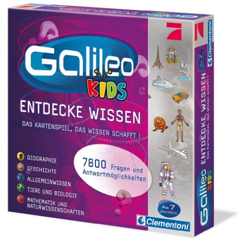 Clementoni 69159.3 - Galileo - dzieci Das grosse Wissens-Quiz