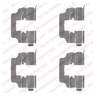 DELPHI Zestaw akcesoriów, klocki hamulcowe LX0493