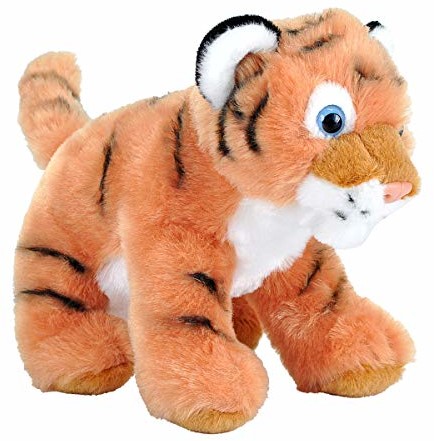 Wild Republic 10850 pluszowy tygrys Baby, Cuddlekiny, pluszowe zwierzątko, 20 cm, brązowy 10836