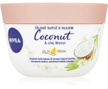 Zdjęcia - Kremy i toniki Nivea Body Soufflé Coconut & Monoi Oil krem do ciała 200 ml dla kobiet 