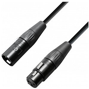 Adam Hall 4 Star Krystal Edition Przewód, kabel mikrofonowy OCC XLR żeński / XLR męski 10 m K4KMMF1000