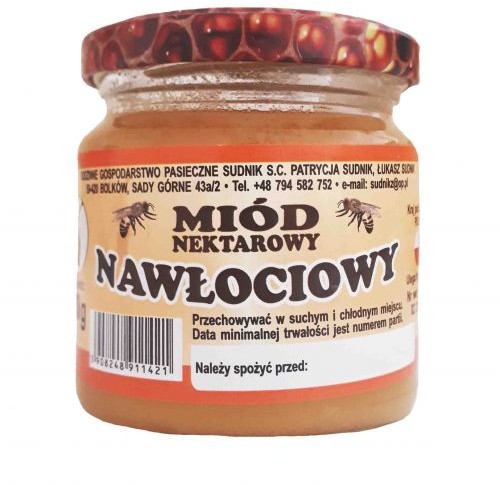 PASIEKA Miód nawłociowy nektarowy 280g Rodzinna Sudnik