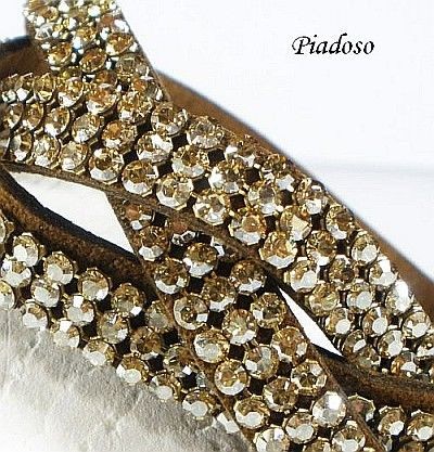 Swarovski Arande BRANSOLETKA GOLDEN MESH ALCANTARA CERTYFIKAT 1094637949