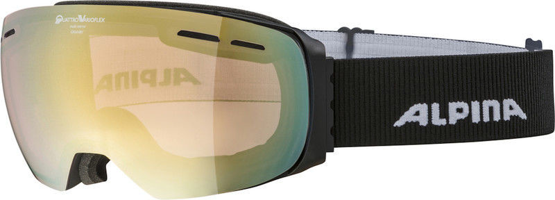 Alpina Granby QVM Gogle, black matt/lightgold 2019 Gogle narciarskie