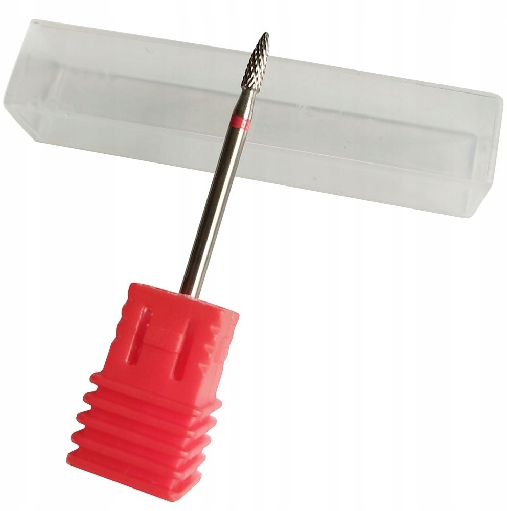 Frez z węglika spiekanego #1 red żel akryl