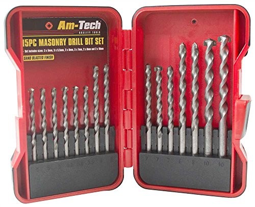 Amtech AM-Tech f1758 wiertło do kamienia, zestaw 15 F1758