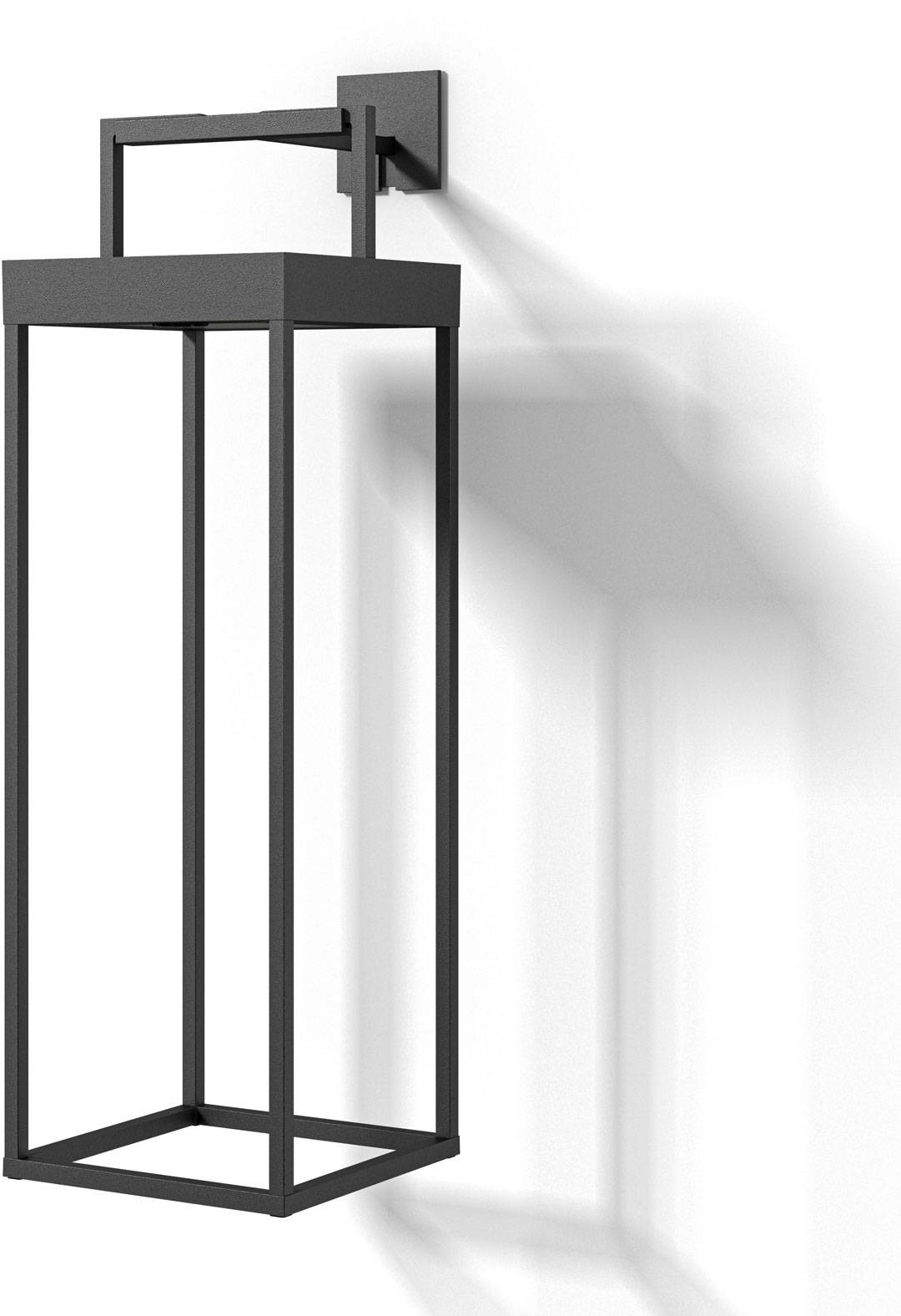 LUCANDE Lucande Lynzy lampa solarna LED, czarna 58,3 cm
