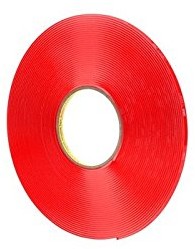 3M 3 m 7000033126 VHB taśm klejących, 4918 °F, 2 MM, przezroczysty (zestaw 3 szt.), przezroczysty 7000033126