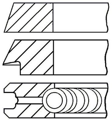 GOETZE Zestaw pierścieni tłoka 08-115900-00 08-115900-00