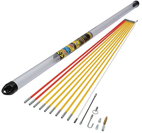 C.K Mighty Rod Pro przeciągarka drążek standardowy zestaw, 10 m, 17 sztuki, wielokolorowe, t5421 T5421