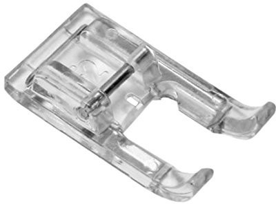 Alfa Alfa - stopka do maszyny do szycia, otwarte palce do girland, akcesoria do maszyn do szycia, stal nierdzewna i plastik, przezroczysta A832427103