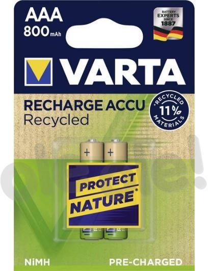 Varta Rechargeable ACCU Recycled AAA 800 mAh 2 szt 56813101402