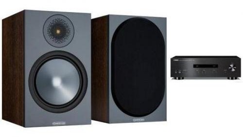 Yamaha A-S201 + MONITOR AUDIO BRONZE 100 orzech