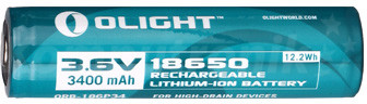 Olight 18650 3.6V 3400mAh Li-ion ORB-186L34