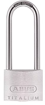 Abus ABUS 64TI/50hb80 Titalium Padlock 50 MM X 80 MM Long Shackle ABU64TI5080C