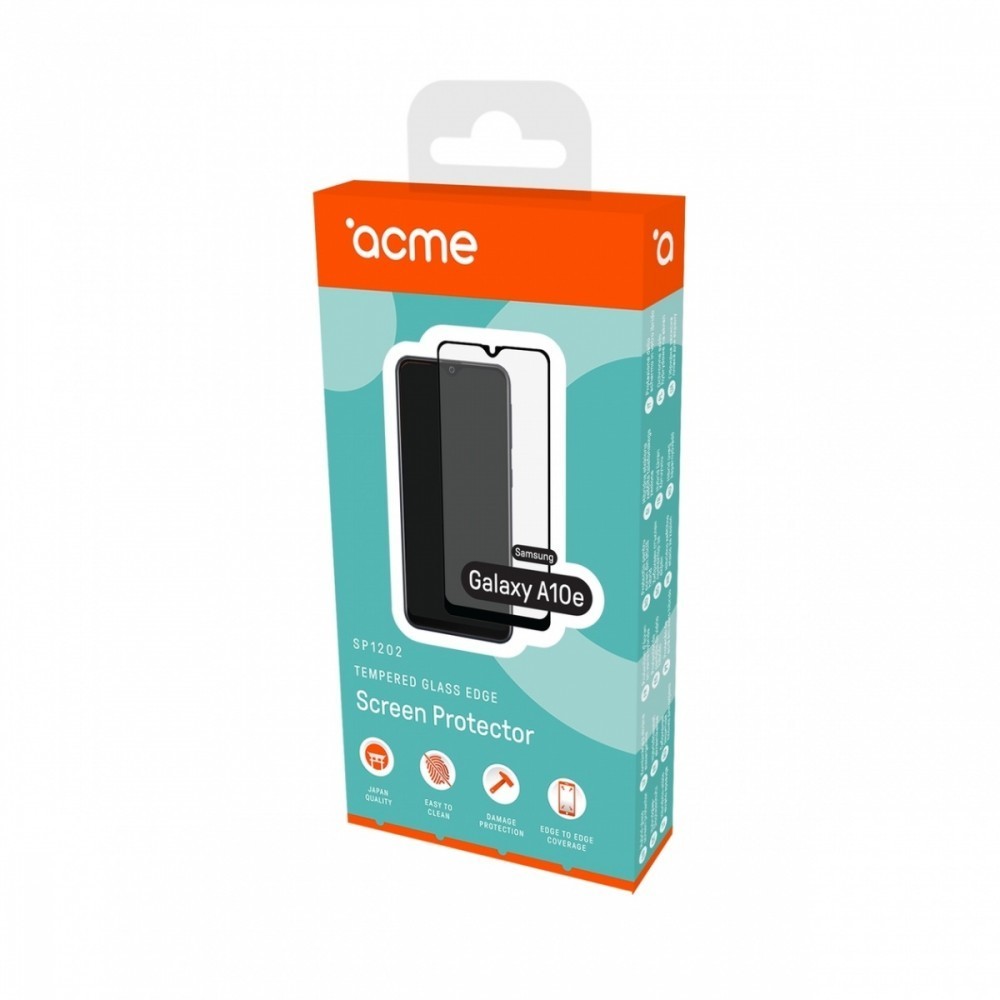 ACME EUROPE Europe Szkło hartowane SP1202 do Samsung Galaxy A10E czarna ramka 9H 0,33mm 2,5D AXAMCTF00261059