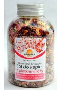 Solana SÓL KĄPIELOWA Z PŁATKAMI RÓŻY W BUTELCE 500G Solana