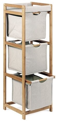 Regał bambusowy, 3 szuflady