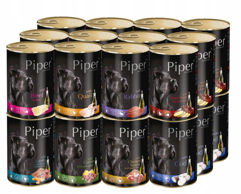 Dolina Noteci (PIPER) PIPER Mix Smaków ZESTAW 24x 400g  od 95zł +DO 3% ZWROTU W PROGRAMIE LOJALNOŚCIOWYM ZEST-PIP-400-AD-24