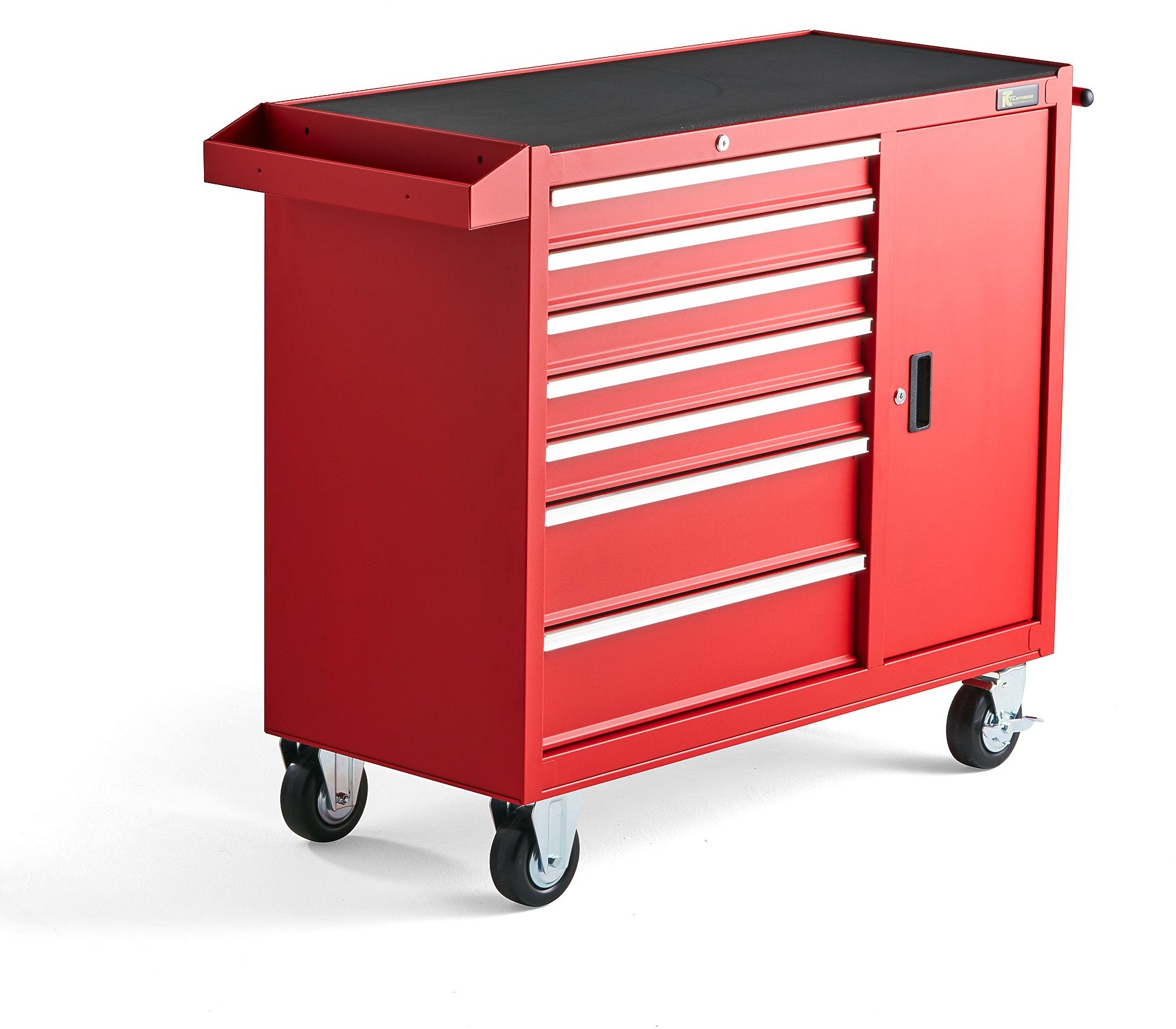 AJ Produkty Wózek narzędziowy REPAIR, 7 szuflad, 1045x460x810 mm, czerwony