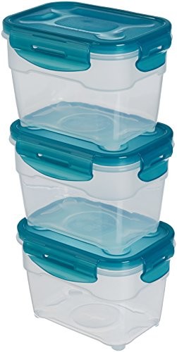AmazonBasics zestaw szczelnych pojemników na żywność, 0, 1 l 41489